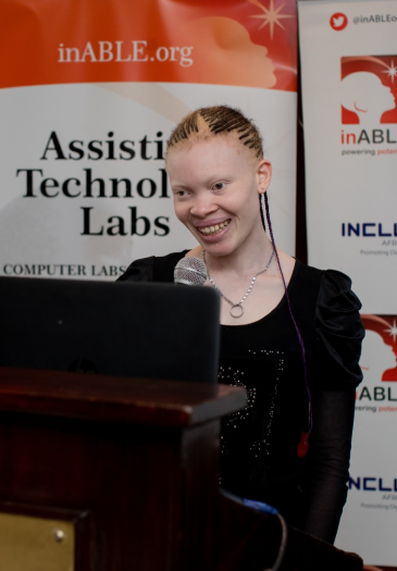 Shirleen addressing Inclusive Africa Conference