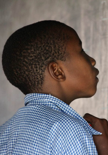 boy in school uniform